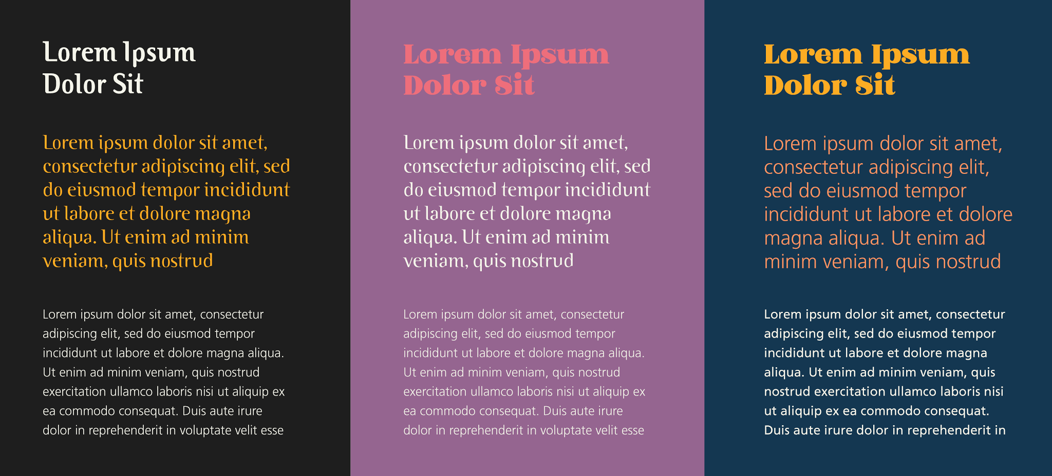 Typography on Dark Backgrounds